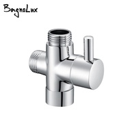 G1/2 Multi-function 3 Way Diverter With Shut-off Valve Switch for Toilet Bidet Sprayer Or Shower Fau