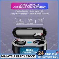 MYBluetooth 5.0 Earphone Oringinal F9-V5.0 Sports Wireless Earpho TWS Fingerprint Touch Earphone HiF