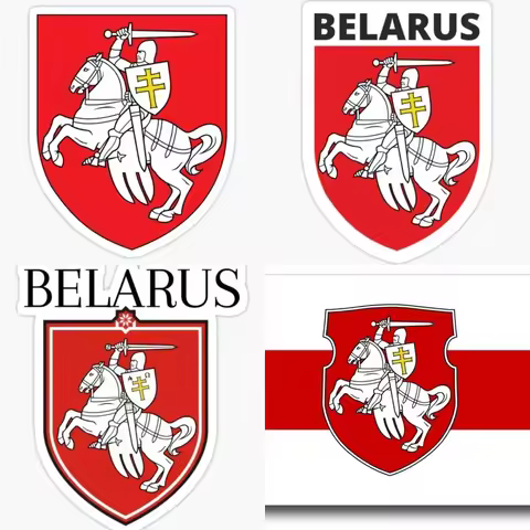 Belarus Flag Decal Car Truck Window Plastic Laptop Sticker Trunk Box Boat Camping Stuff Stickers Acc