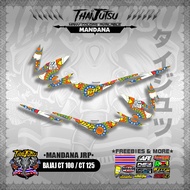 BAJAJ CT 100  CT 125 DECALS ( MANDANA JRP )【ThaijutsuStickers】