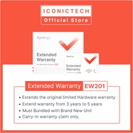 Synology EW201 2year extended warranty DS1821+ DS1621+ 1618+ DS1819+ DS923+ DS423+ DX517 RX418 NVR12