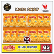 Guribee Layers Snacks Crispy Cheese Flavor - 65 gr (12Pcs Packaging)