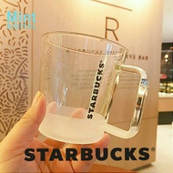 Starbucks Tumbler 355ml Starbucks Coffee Cup Pure White Frosted Glass Office Simple Heat-resistant Large Capacity Mug Water Cup Starbucks Cup