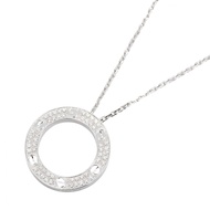 [Pre-owned] Cartier Love Circle Diamond Necklace B7058000, Neck circumference 42cm, K18WG (White Gol