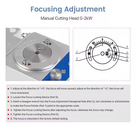Original WSX KC15/KC15A Laser Cutting Head 0-2kw Manual Focus F125 F150 F190 for Flat Metal Cutting