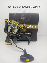 Reel Ryobi Ecusima Vi HP Power Handle 1000 2000 3000 6000 8000 5 Bearing Gulungan Pancing Original