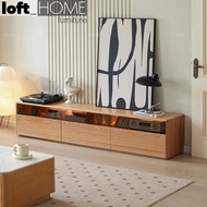 Loft Home Scandinavian Wood TV Console VOGUE