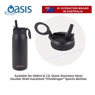 Oasis Bottle Sipper Cap wtih Straw for Insulated Sports Water Bottle with Screw Cap