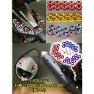Y15ZR V1 V2 SKRU EXZOS + EKOR FENDER  (10PCS)Y15ZR SCREW EXHAUST SCREW MUFFLER SCREW EXZOS