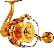 Saltwater Spinning Fishing Reel CNC Machined Full Metal Size 5000 or 6000 Drag Power 44lbs/20kg or 6