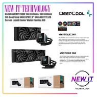 DeepCool MYSTIQUE 240 240mm|360 360mm 5th Gen Pump 3400RPM 2.8" 640x480 TFT Screen ARGB Liquid Coole