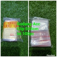 Plastic Clip 5X8CM Plastic Clip 5 X 8 Cm Multipurpose Ziplock Pe 5X8 cm Contents 100pc