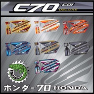 STRIPE MOTOR HONDA C70 GBO(3) CUSTOM NEW MODEL BODY STICKER