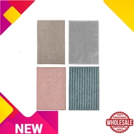 TOFTBO BATH MAT STRIPED BLUE DARK BEIGE GREY WHITELINK PINK DOOR MAT TIKAR MANDI ALAS KAKI ANTI SLIP