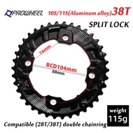 PROWHEEL MTB 64/104BCD Double Chainring 2*10/11 Speed Bicycle Chain Ring 26T 28T 36T 38T Mountain Bi