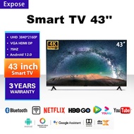 EXPOSE Smart TV 55 inch on sale 4K UHD 50 inch Google Smart TV Slim Flat Screen Smart TV WiFi Androi