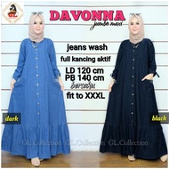 RETHA MAXI JUMBO / DAVONNA DRESS BIG SIZE JEANS FT