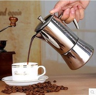 304 Stainless Steel Moka Espresso Maker Stovetops Coffee Maker 300ml 6杯 不銹鋼摩卡壺 咖啡壺手沖壺