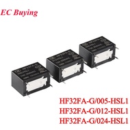 2Pcs/1Pcs HF32FA HF32FA-G/005-HSL1 012-HSL1 024-HSL1 5V 12V 24V DC 12VDC 24VDC 10A HF32FA-G-012-HSL1