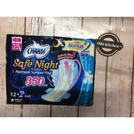 CHARM SAFE NIGHT WING 35cm SING UP TO MORNING 350mm CONTENTS 12 pads