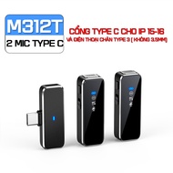 Micro Thu Âm Không Dây Cho Điện Thoại M31 Cài Áo Lọc Ồn Khử Nhiễu Nhỏ Gọn Quay Video Livestream Vlog