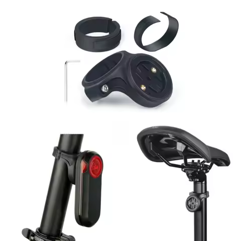 Bicycle Lamp Mount Bike Seatpost Bracket Taillight Seatpost Holder for Garmin Varia Radar Rearview R
