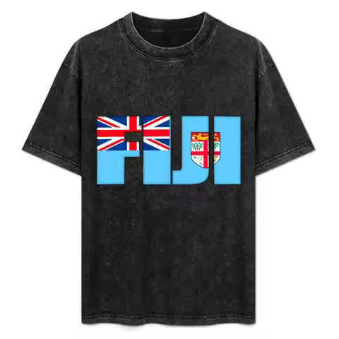 Fiji Flag T-Shirt Sun Protective Outdoor Tee Top