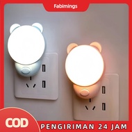 2025 LED Night Light LED Night Light 2 Colors Bear Character