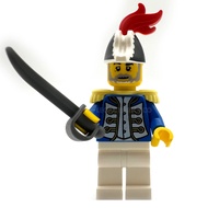 LEGO PI191 Pirates 10320 Eldorado Fortress - Imperial Soldier IV - Governor, Male Minifigure