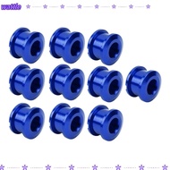 WATTLE 10Pcs Single Chainring Bolts, Aluminum Alloy Lightweight Chainring Bolts, Durable M8 Single S