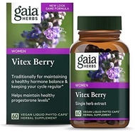 Gaia Herbs Vitex Berry - 60 Veggie Liquid Phyto Caps Women's