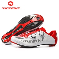 【Free shipping】sidebike carbon road cycling shoes men racing shoes road bike ultralight self-locking bicycle sneakers breathable professional