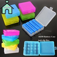 OTUINSG 18650 Battery Box, Coloful 4 AA AA Battery , Plastic Anti-slip Battery Holder Storage 18350 