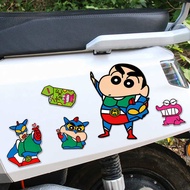 stiker kereta Pelekat kereta kartun Crayon Shin-Chan, hiasan trem motosikal, calar badan, pelekat bu