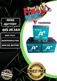 Electric ebike battery 60v-20.3ah Tianneng brand