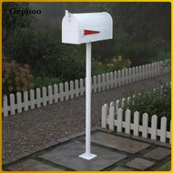 [Gepnoo] Weatherproof Mail Box Modern Steel Mailbox Parcel Letter Box with Flag Outdoor Postbox for 