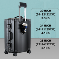 Hitchie Zipperless Lightweight Aluminum Luggage Bag Travel Beg Roda Bagasi Tahan Lasak Cabin Suitcas