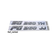 Hino SG 260 TH sticker Hino FG 260 JJ sticker/ Hino 500 sticker/