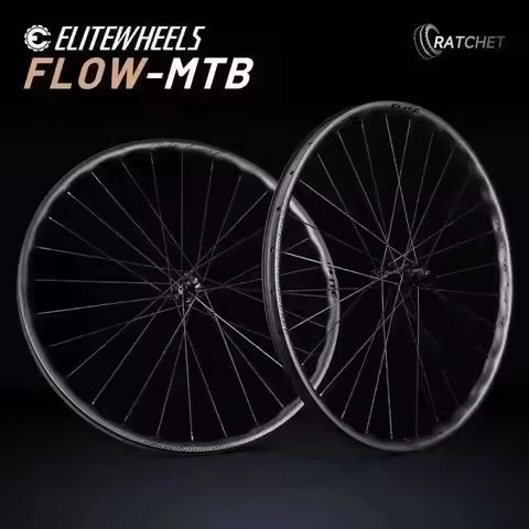 ELITEWHEELS 29er FLOW-MTB Wave-Like Carbon Wheelset Rachet System hub Mountain bent M14 hub racing b