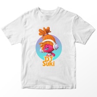Baju Budak Trolls Dj Suki T-Shirt Kanak-Kanak Children Kids