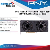 PNY GeForce RTX 4060 Ti 8GB VERTO Dual Fan Graphic Card - VCG4060T8DFXPB1