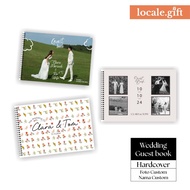 HARDCOVER | Custom wedding guest books | Wedding guest book custom photo