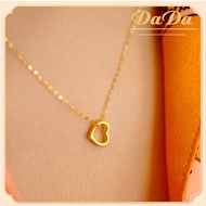 18k ทอง เค แท้ สร้อยคอจี้หัวใจ 3D 99.99% ทองแท้ๆ เครื่องประดับของขวัญวันเกิดแฟนสาว