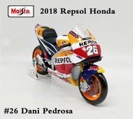 【全台搶先上市】小丹尼 Pedrosa 2018年 MotoGP Repsol Honda 美馳圖精品製作 尺寸1/18