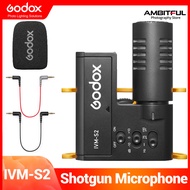 Godox IVM-S2 Multi-Functional Compact  Microphone For Mobile Phone Camera DSLR Camera Live Broadcast