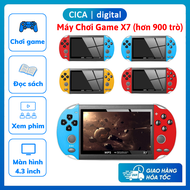 Máy chơi game cầm tay X7 có sẵn 900 game Kèm thẻ nhớ 8gb Màn hình 4.3 inch Hỗ trợ chơi game Nghe nhạ