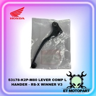 Honda RS-X Winner V3 Lever Comp L Hander 53178-K2P-M80 | Tuas Kopek Kiri Original | Untuk Honda RS-X