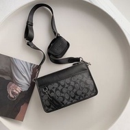 💜COACH 蔻馳 HERITAGE系列男士多功能小包 斜挎包 單肩包 通勤 生日禮物 節日 情人節 commuting birthday present holiday valentine's da