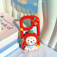 Diy Cute Apple Dog Phone Case Influencer Fresh Protective Case Any Phone
