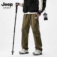 JEEP SPIRIT 2025 กางเกงหลวมทุกเพศกางเกงชาร์จกลางแจ้งเหมาะกับทุกเพศ